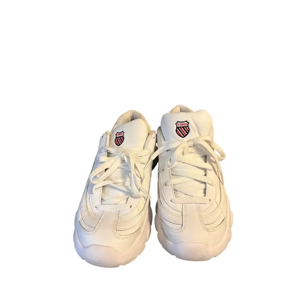 K‑Swiss Women’s Size 9 White Athletic Sneakers Lace‑Up Comfort Shoes